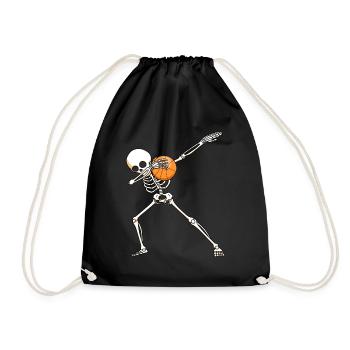 Basketball Squelette Halloween Sport Cadeau - Sac de sport léger - noir - Devant