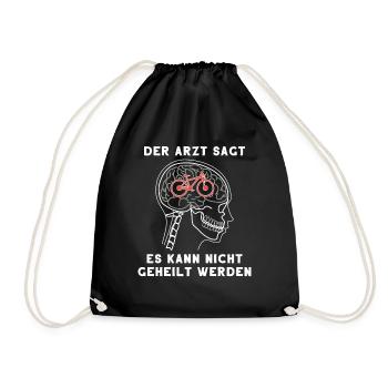 Vélo motrice cadeau motard cyclisme cyclisme - Sac de sport léger - noir - Devant