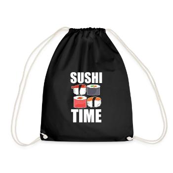 Sushi - Turnbeutel - Schwarz - Vorne