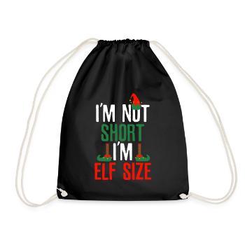 Elf Klein Christmas Elves fairy tale child gift - Drawstring Bag - black - Front