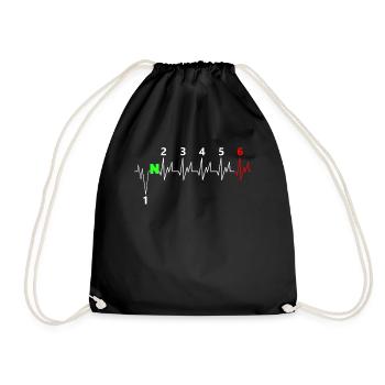 Voiture de course voiture de voiture sport automobile cadeau - Sac de sport léger - noir - Devant