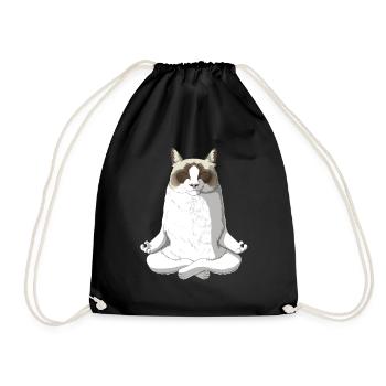 Ragdoll Katze - Turnbeutel - Schwarz - Vorne