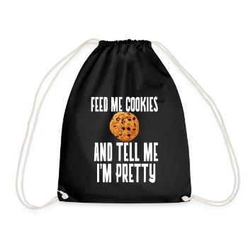 Cookie Cookie Cookies Bake Christmas Gift - Drawstring Bag - black - Front