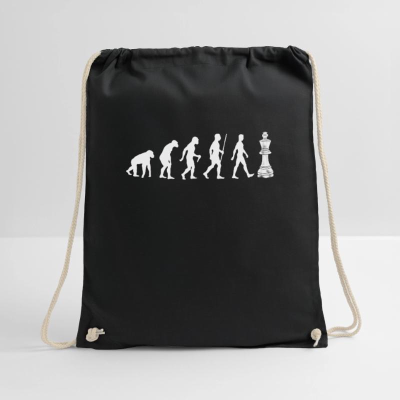 Chess Evolution Chess Player Board Game Gift Drawstring Bag