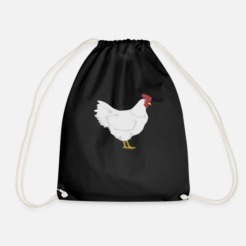 Huhn - Turnbeutel - Schwarz