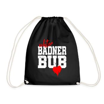 Badner Bub Badisch Dialekt Baden Stolz Geschenk - Turnbeutel - Schwarz - Vorne