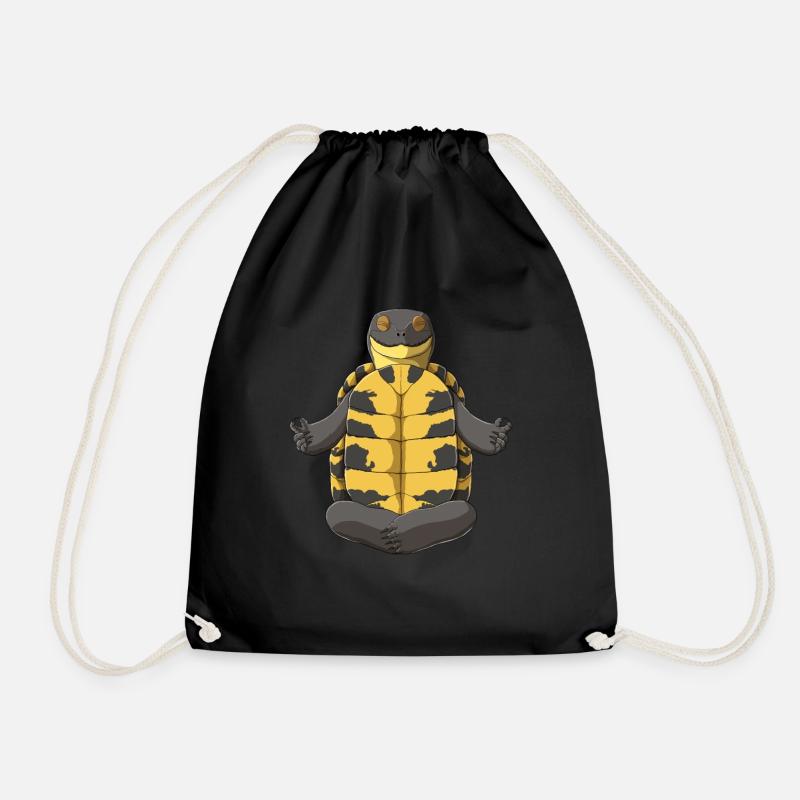 Turtle - Drawstring Bag - black