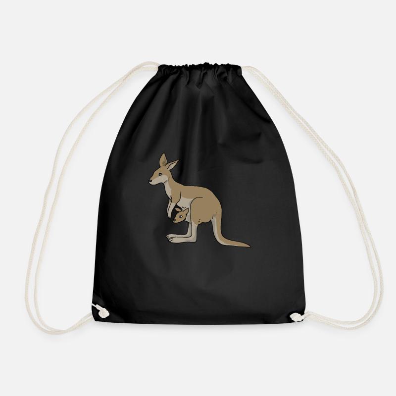 kangourou - Sac de sport léger - noir
