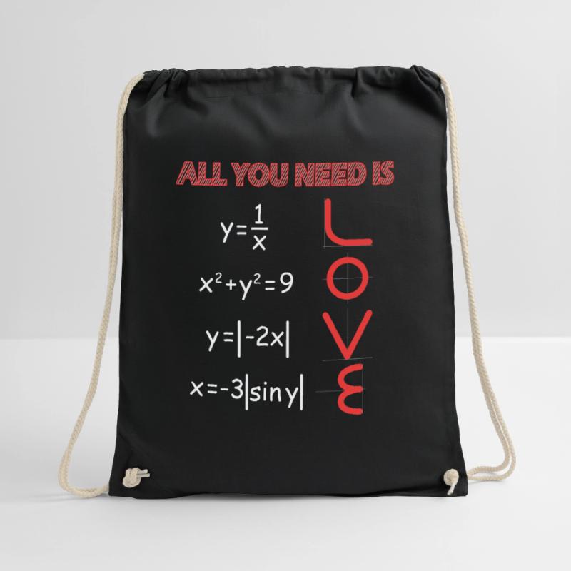 Math Math School Physics Math Teacher Drawstring Bag