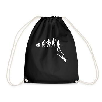 Tauchen Scuba Ozean Schnorcheln Taucher Geschenk - Turnbeutel - Schwarz - Vorne
