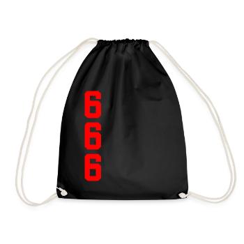 666 Satanic - Drawstring Bag - black - Front