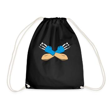 Assistant dentaire dentiste dents dentiste cadeau - Sac de sport léger - noir - Devant