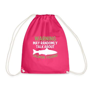 Drôle de pêche au saumon Cadeau du lac Freshwater - Sac de sport léger - fuchsia - Devant
