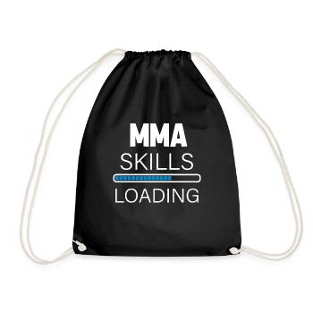 MMA Mixed Martial Arts Kampfsport UFC Geschenk - Turnbeutel - Schwarz - Vorne