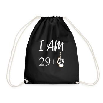 30th birthday thirty 1990 90s 30 years - Drawstring Bag - black - Front