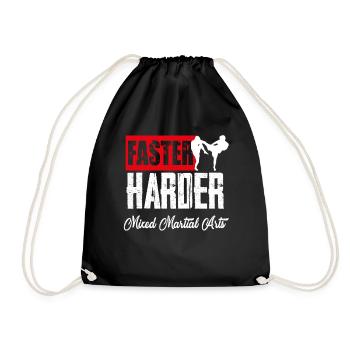MMA Mixed Martial Arts Kampfsport UFC Geschenk - Turnbeutel - Schwarz - Vorne