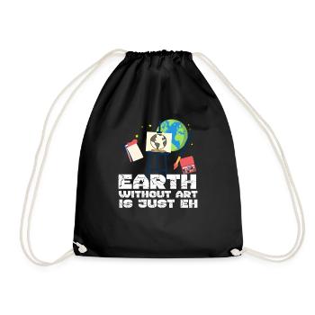 Art artist artist handicraft painting - Drawstring Bag - black - Front