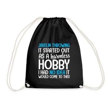 Javelin Throwing Javelin Throwing - Drawstring Bag - black - Front