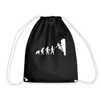Escalade bloc sport escalade montagnes cadeau - Sac de sport léger - noir - Devant