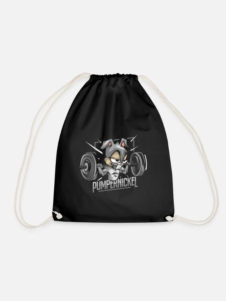 Pumpernickel Fitness Kaninchen - Turnbeutel - Schwarz