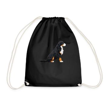 Chien de sennenhund bernois - Sac de sport léger - noir - Devant