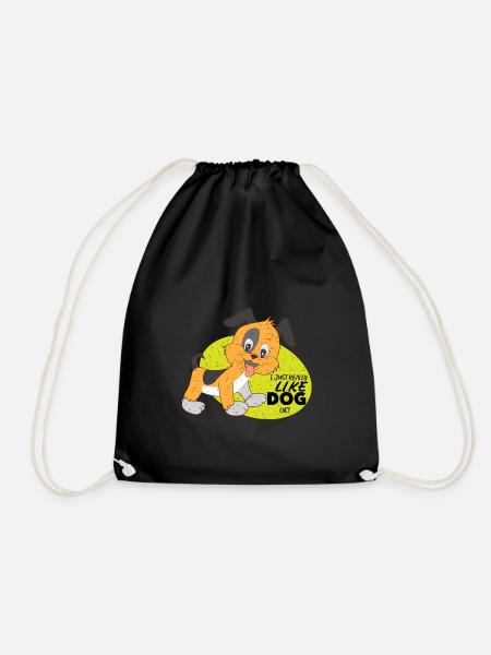 Hundeliebe Hundehalter Hundesport Hunde Geschenk - Turnbeutel - Schwarz