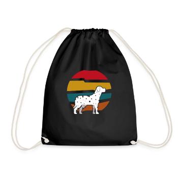 Les amoureux des chiens dalmatiens chien cadeau chien - Sac de sport léger - noir - Devant