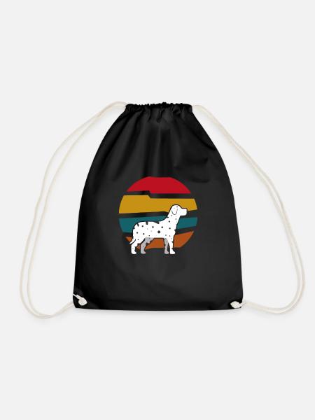 Dalmatiner Hundeliebhaber Hundeliebe Geschenk Hund - Turnbeutel - Schwarz