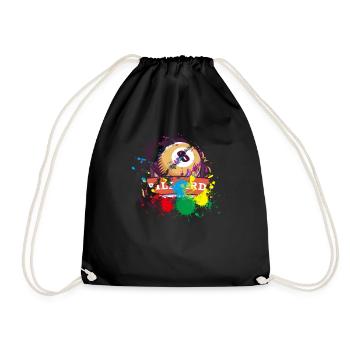 Billard Geschenk für Billard Spieler - Turnbeutel - Schwarz - Vorne