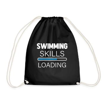 Natation nageur natation sport natation natation - Sac de sport léger - noir - Devant