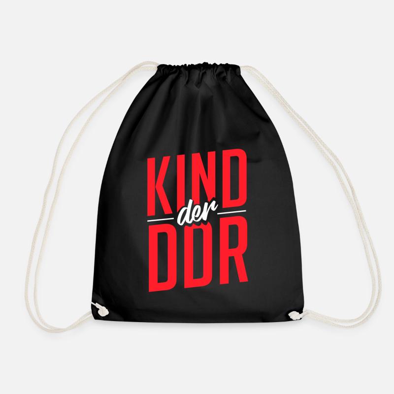 Kind der DDR Ostdeutschland - Turnbeutel - Schwarz