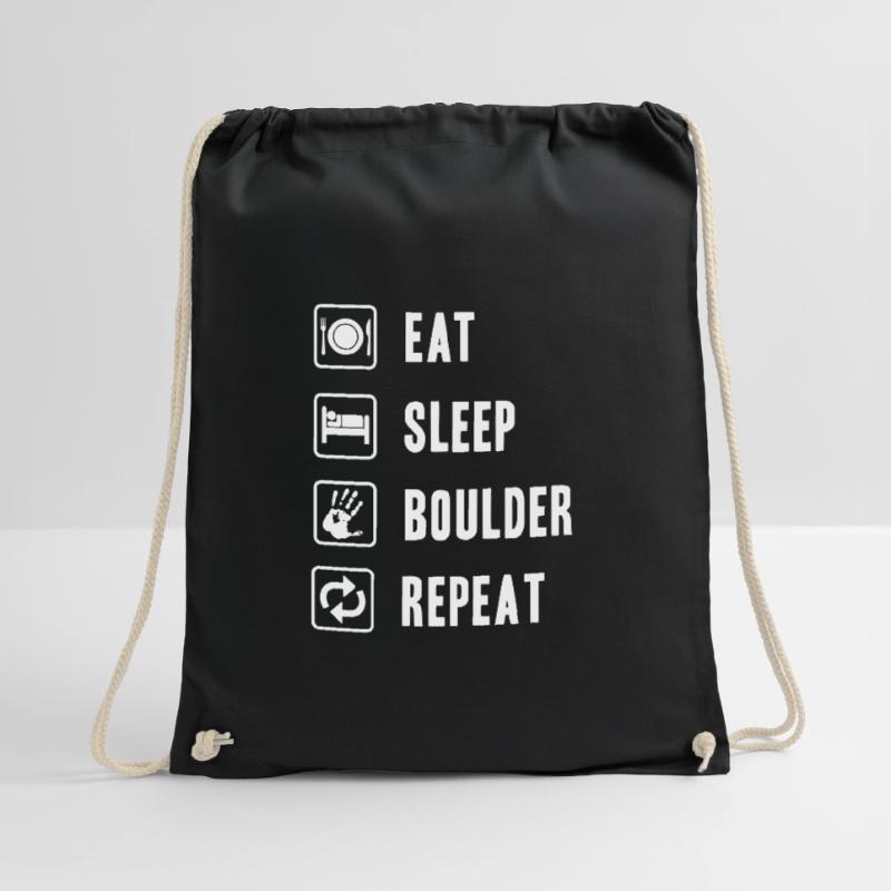 Boulderer Eat Sleep Boulder Repeat climber Sac de sport léger