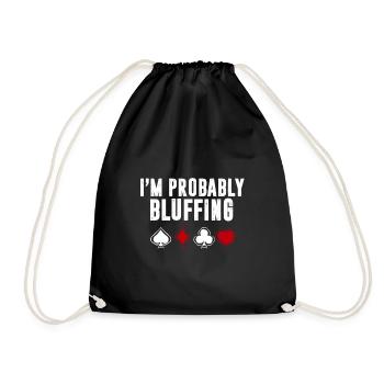 Casino de poker - Sac de sport léger - noir - Devant