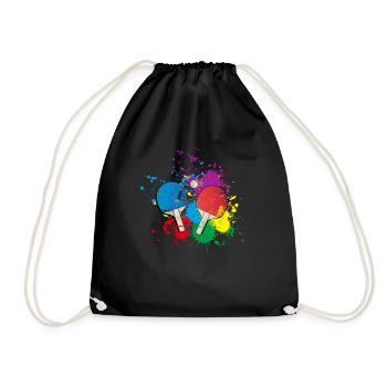 Cadeau de ping-pong pour joueur de ping-pong - Sac de sport léger - noir - Devant