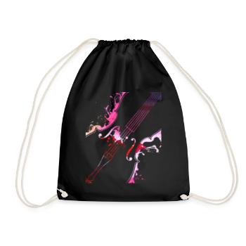 Violoncelle musicien cadeau pour violoncelle joueur - Sac de sport léger - noir - Devant