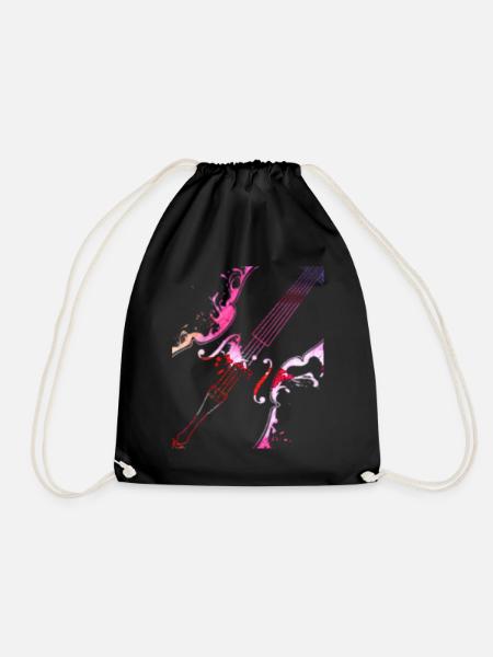 Cello Musiker Geschenk für Cello Spieler - Turnbeutel - Schwarz