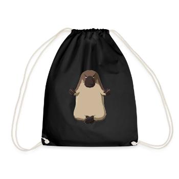 Yoga Schnabeltier - Sac de sport léger - noir - Devant