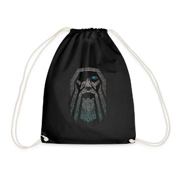 Viking Viking Valhalla Odin Thor Nordmann Skal - Sac de sport léger - noir - Devant