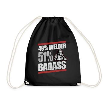 Construction de soudeur Badass - Sac de sport léger - noir - Devant