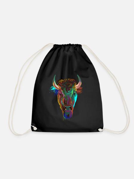 Splash Bison - Turnbeutel - Schwarz