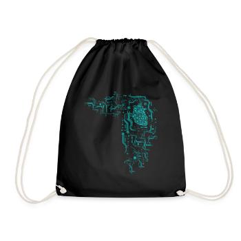 Computer scientist computer science programmer nerd geek - Drawstring Bag - black - Front
