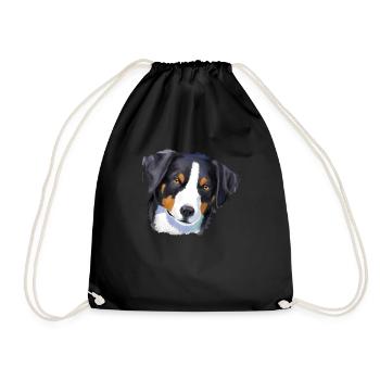 Appenzeller Sennenhund - Turnbeutel - Schwarz - Vorne