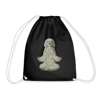 Bergamasker berger de la méditation - Sac de sport léger - noir - Devant