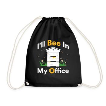 Apiculteur abeilles abeille miel cadeau - Sac de sport léger - noir - Devant
