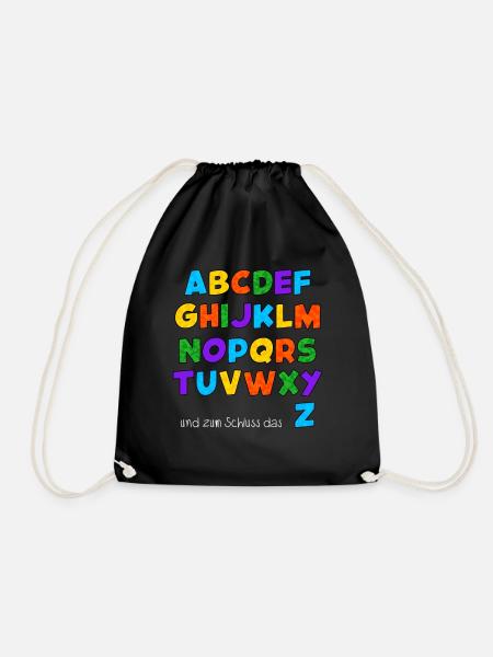 ABC Shirt - Turnbeutel - Schwarz