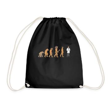 Funny Doctor Medical Degree Doctorate Gift - Drawstring Bag - black - Front