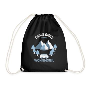 Coole Omas fahren Wohnmobil - Drawstring Bag - black - Front