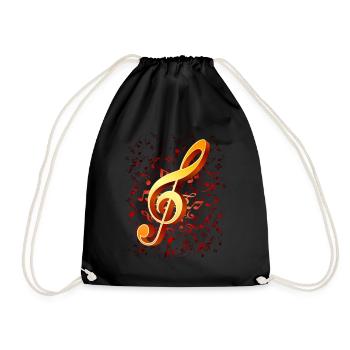 Musicien de musique Clef Treble Clef - Sac de sport léger - noir - Devant