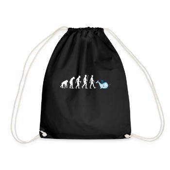 Cadeau de la vie marine des animaux de l'océan - Sac de sport léger - noir - Devant