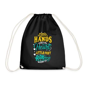 Lettrage drôle pour les futurs parents - Sac de sport léger - noir - Devant